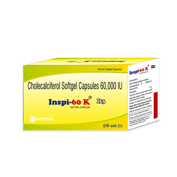 Cholecalciferol Softgel Capsules 60,000 IU